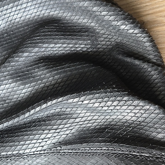 Cynthia Rowley Genuine Leather Snakeskin Print Satchel - Picture 2 of 7